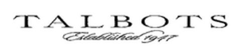 TALBOTS Established 1947 Logo (EUIPO, 03.07.2008)