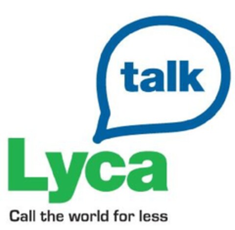 LYCA TALK CALL THE WORLD FOR LESS Logo (EUIPO, 07.09.2011)