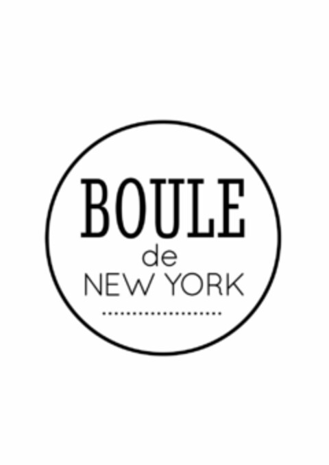 BOULE de NEW YORK Logo (EUIPO, 03.12.2014)