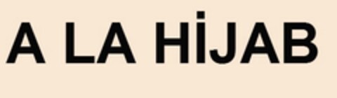 A LA HIJAB Logo (EUIPO, 04/07/2015)