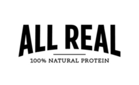 ALL REAL 100% NATURAL PROTEIN Logo (EUIPO, 01/14/2019)