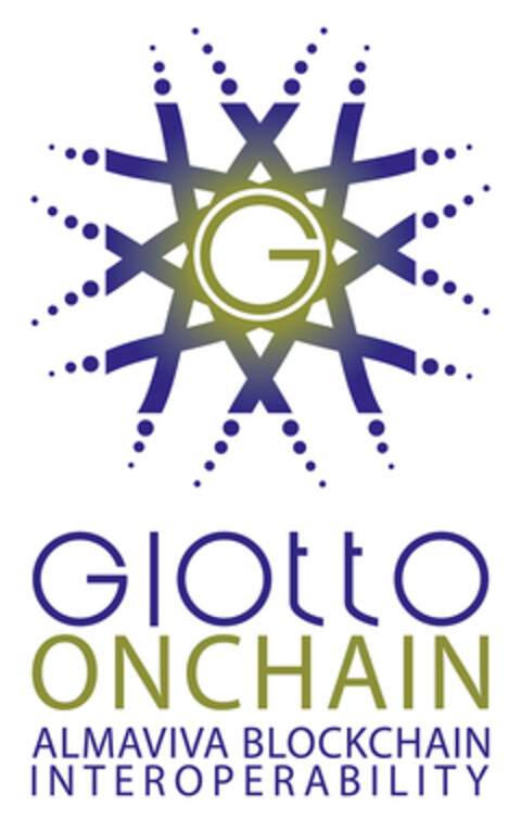 GIOTTO ONCHAIN ALMAVIVA BLOCKCHAIN INTEROPERABILITY Logo (EUIPO, 12.08.2019)