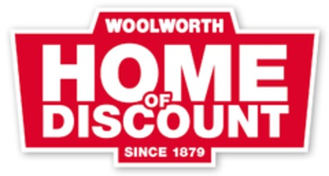 WOOLWORTH HOME OF DISCOUNT SINCE 1879 Logo (EUIPO, 03/23/2022)