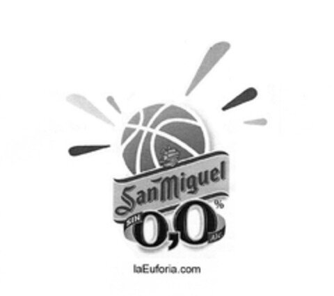 San Miguel sin 0,0 % Alc. laEuforia.com Logo (EUIPO, 15.12.2006)
