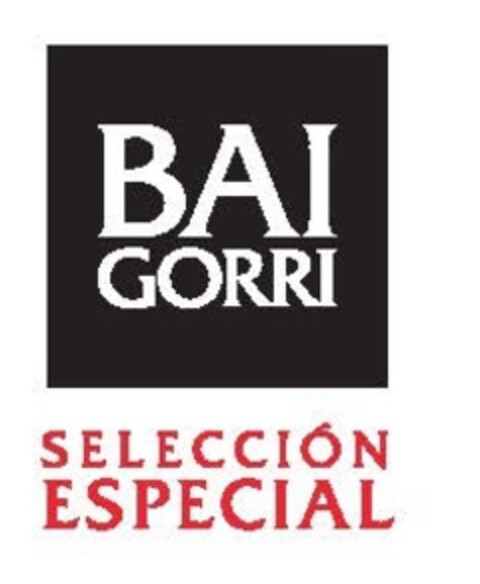 BAI GORRI SELECCIÓN ESPECIAL Logo (EUIPO, 21.10.2014)