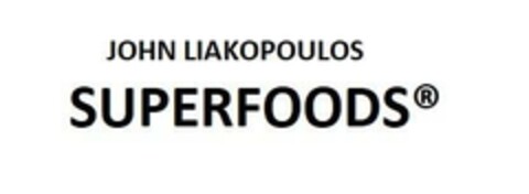 JOHN LIAKOPOULOS SUPERFOODS Logo (EUIPO, 20.07.2023)