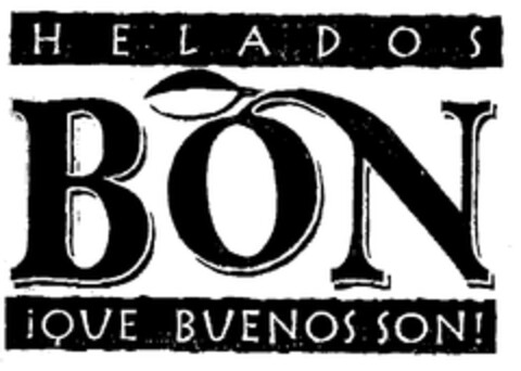 HELADOS BON ¡QUE BUENOS SON! Logo (EUIPO, 04/15/1999)