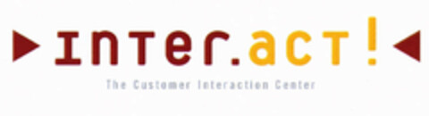 Inter.act ! The Customer Interaction Center Logo (EUIPO, 10/12/2000)