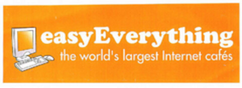 easyEverything the world's largest Internet cafés Logo (EUIPO, 04/18/2001)