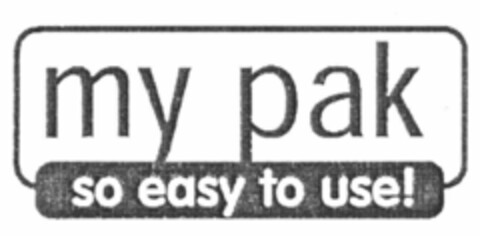 my pak so easy to use! Logo (EUIPO, 24.07.2001)