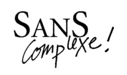 SANS Complexe! Logo (EUIPO, 06.10.2005)