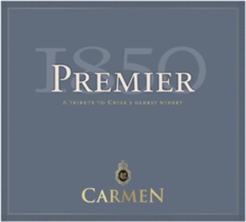 1850 PREMIER CARMEN A TRIBUTE TO CHILE´S OLDEST WINERY Logo (EUIPO, 08.07.2016)