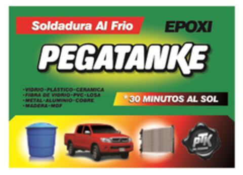 PEGATANKE Soldadura Al Frio EPOXI *30 MINUTOS AL SOL Logo (EUIPO, 05.05.2017)