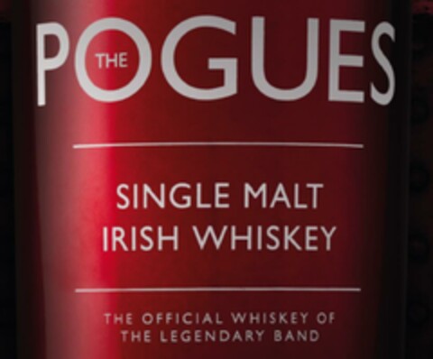 POGUES THE SINGLE MALT IRISH WHISKEY THE OFFICIAL WHISKEY OF THE LEGENDARY  BAND Logo (EUIPO, 06.12.2019)