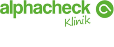 alphacheck Klinik Logo (EUIPO, 20.12.2019)