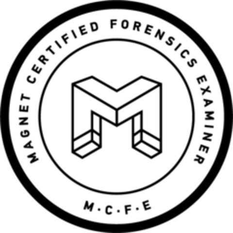 MAGNET CERTIFIED FORENSICS EXAMINER  M.C.F.E. Logo (EUIPO, 09/09/2021)