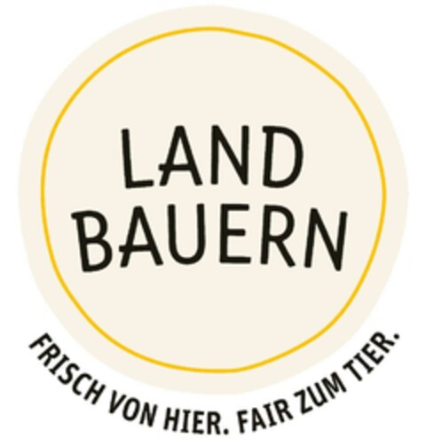 LANDBAUERN FRISCH VON HIER. FAIR ZUM TIER. Logo (EUIPO, 05/08/2024)