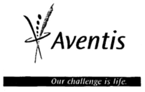 Aventis Our challenge is life. Logo (EUIPO, 12/14/1999)