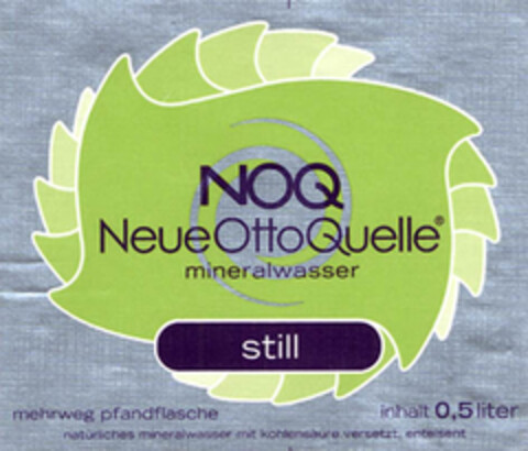 NOQ NeueOttoQuelle Mineralwasser still Logo (EUIPO, 13.06.2005)