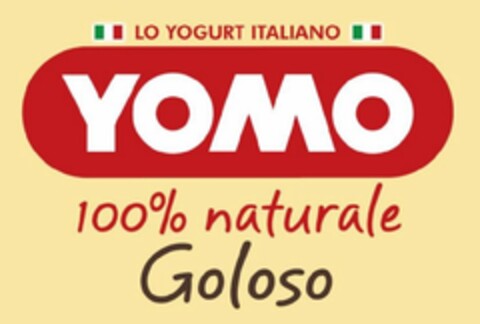 LO YOGURT ITALIANO YOMO 100% NATURALE GOLOSO Logo (EUIPO, 23.11.2009)