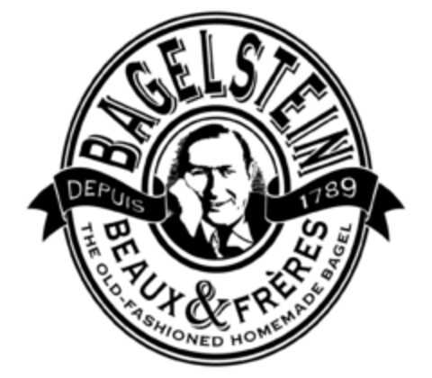 BAGELSTEIN BEAUX & FRÈRES THE OLD-FASHIONED HOMEMADE BAGEL DEPUIS 1789 Logo (EUIPO, 02/22/2016)