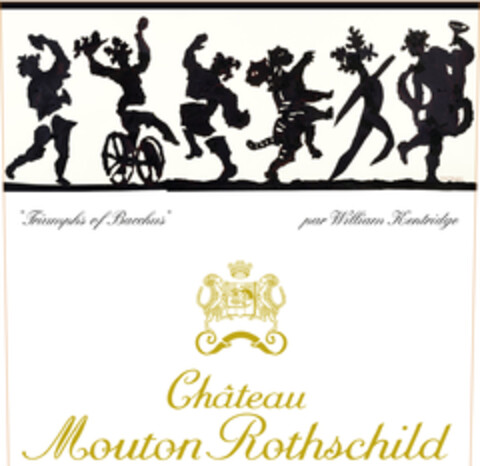 Château Mouton Rothschild Triumphs of Bacchus par William Kentridge Logo (EUIPO, 12/16/2019)