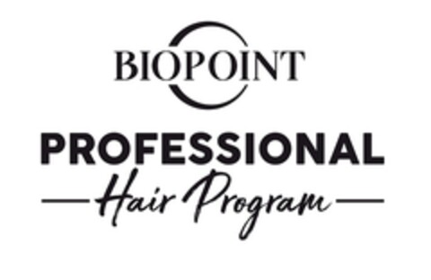 BIOPOINT PROFESSIONAL HAIR PROGRAM Logo (EUIPO, 12/18/2020)