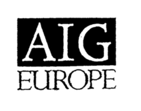 AIG EUROPE Logo (EUIPO, 04/01/1996)