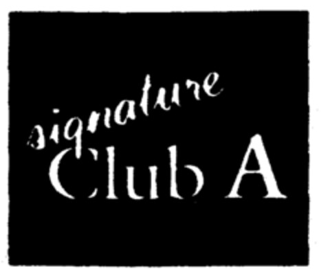 signature Club A Logo (EUIPO, 12.01.1999)