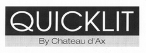 QUICKLIT By Chateau d'Ax Logo (EUIPO, 30.06.2010)