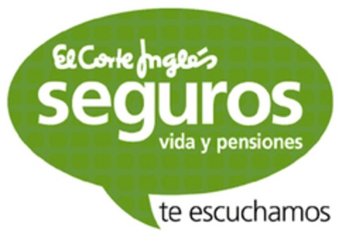 EL CORTE INGLES SEGUROS VIDA Y PENSIONES TE ESCUCHAMOS Logo (EUIPO, 19.04.2011)