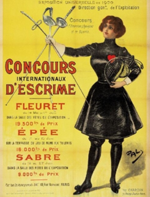 CONCOURS INTERNATIONAUX D'ESCRIME FLEURET ÉPÉE SABRE Logo (EUIPO, 04.12.2012)