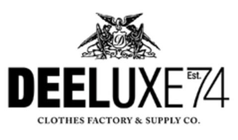 DEELUXE Est.74 CLOTHES FACTORY & SUPPLY CO Logo (EUIPO, 11/09/2016)