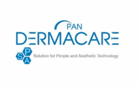 PAN DERMACARE SPA Solution for Pimple and Aesthetic Technology Logo (EUIPO, 08.02.2018)