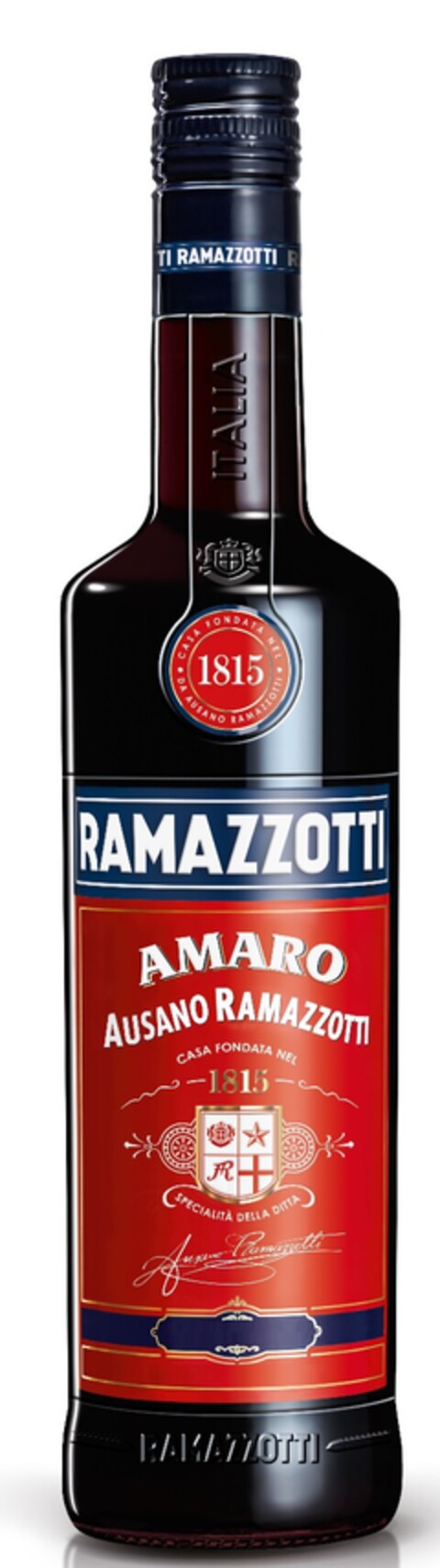 RAMAZZOTTI AMARO AUSANO RAMAZZOTTI casa fondata nel 1815 specialita della ditta Ausano Ramazzotti ITALIA Logo (EUIPO, 29.05.2018)