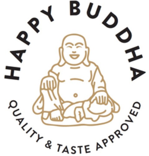 HAPPY BUDDHA QUALITY & TASTE APPROVED Logo (EUIPO, 27.09.2019)