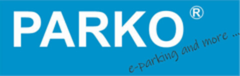 PARKO E-PARKING AND MORE... Logo (EUIPO, 27.04.2022)