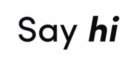 Say hi Logo (EUIPO, 17.06.2022)