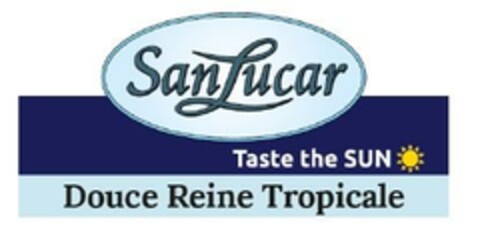 SanLucar Taste the SUN Douce Reine Tropicale Logo (EUIPO, 20.10.2023)