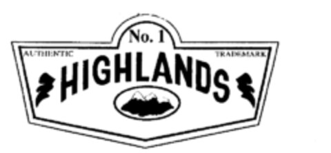 NO.1 HIGHLANDS Logo (EUIPO, 01.04.1996)