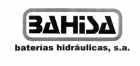 BAHISA baterías hidráulicas, s.a. Logo (EUIPO, 22.05.2001)