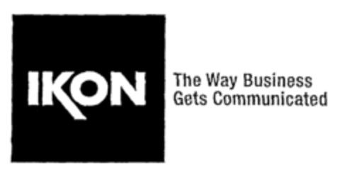 IKON The Way Business Gets Communicated Logo (EUIPO, 09/24/2001)