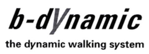 b-dYnamic the dynamic walking system Logo (EUIPO, 31.01.2003)