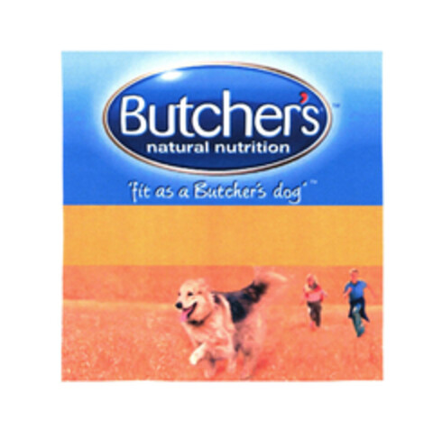 Butcher's natural nutrition "fit as a Butcher's dog" Logo (EUIPO, 16.10.2006)