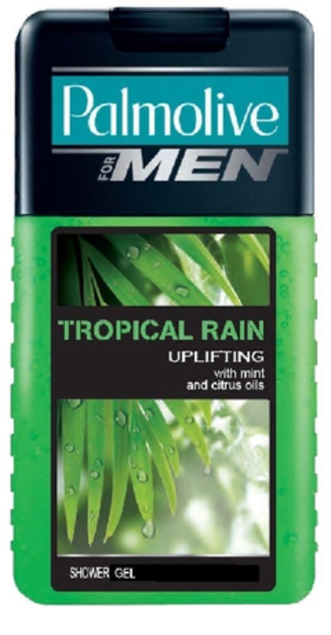 Palmolive for Men Tropical Rain Uplifting with mint and citrus oils shower gel Logo (EUIPO, 19.05.2011)