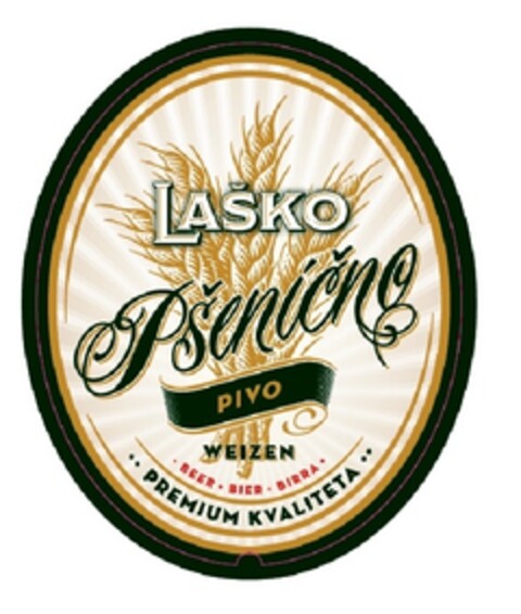 LAŠKO PŠENIČNO PIVO WEIZEN BEER BIER BIRRA PREMIUM KVALITETA Logo (EUIPO, 09/06/2012)