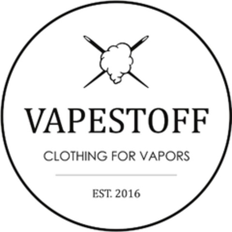 VAPESTOFF CLOTHING FOR VAPORS Logo (EUIPO, 03/21/2017)