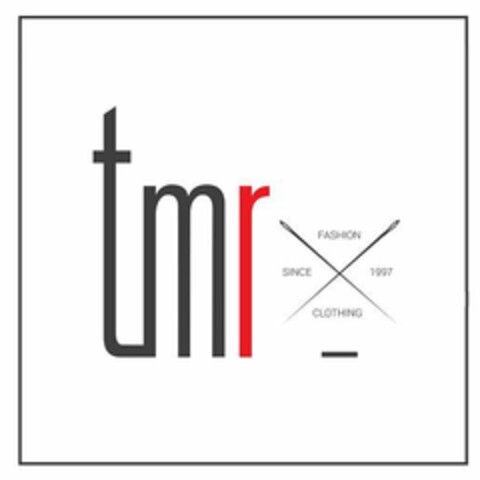 tmr FASHION CLOTHING SINCE 1997 Logo (EUIPO, 07/12/2022)