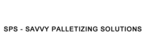 SPS - SAVVY PALLETIZING SOLUTIONS Logo (EUIPO, 04/27/2023)