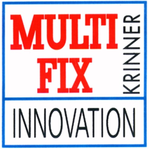 MULTIFIX KRINNER INNOVATION Logo (EUIPO, 13.05.1996)